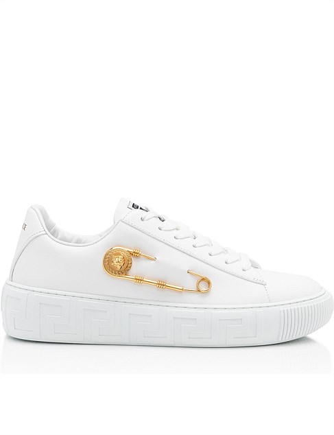 Famous - comfortable VERSACE PIN LEATHER SNEAKERS Versace Collection ...